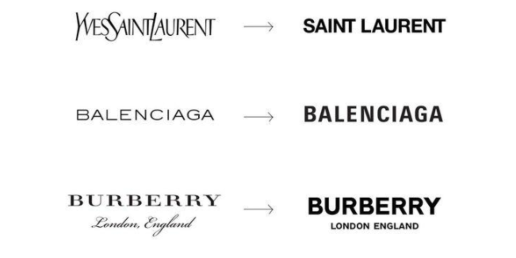Why luxury brands use simple logos now
