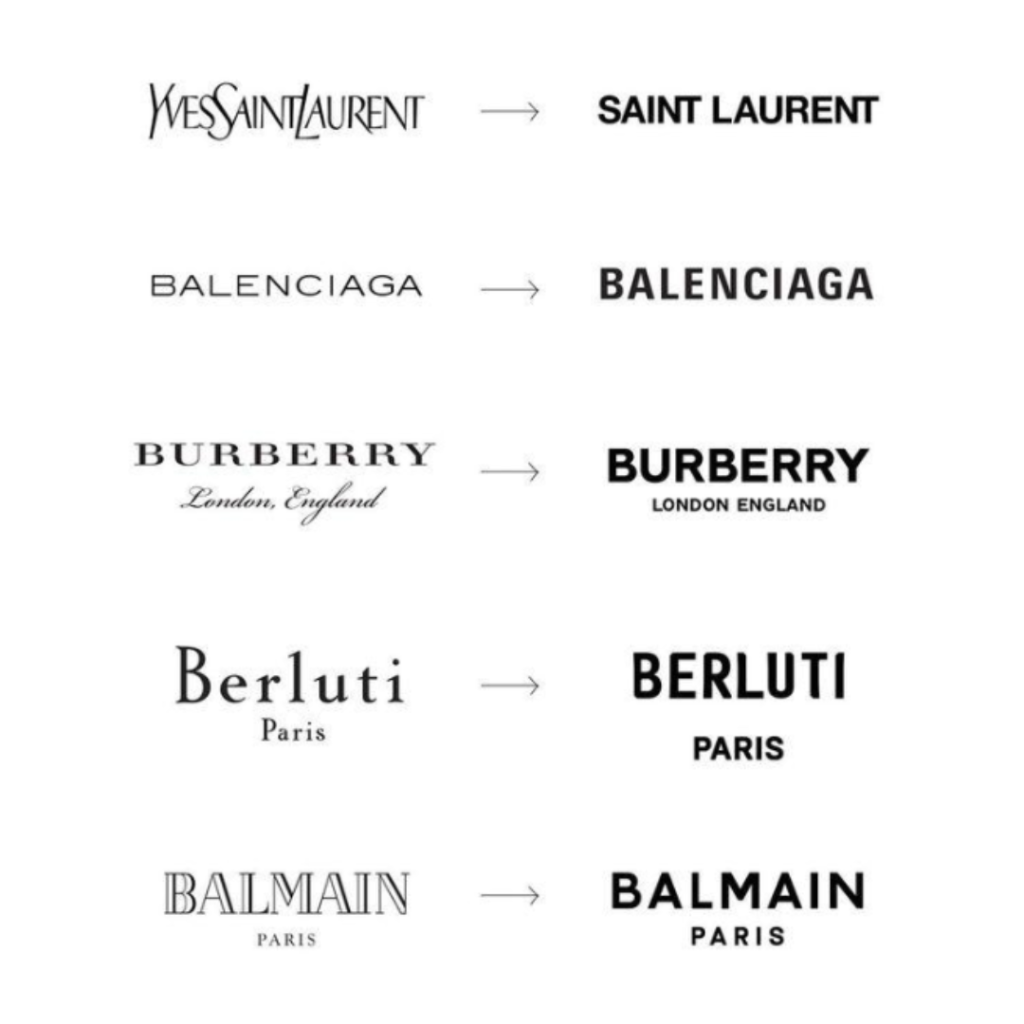 Why luxury brands use simple logos now